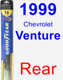 Rear Wiper Blade for 1999 Chevrolet Venture - Hybrid