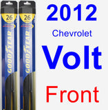 Front Wiper Blade Pack for 2012 Chevrolet Volt - Hybrid