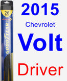 Driver Wiper Blade for 2015 Chevrolet Volt - Hybrid