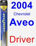 Driver Wiper Blade for 2004 Chevrolet Aveo - Hybrid