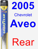 Rear Wiper Blade for 2005 Chevrolet Aveo - Hybrid