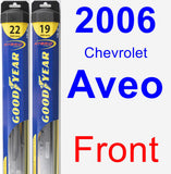 Front Wiper Blade Pack for 2006 Chevrolet Aveo - Hybrid