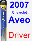 Driver Wiper Blade for 2007 Chevrolet Aveo - Hybrid