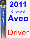 Driver Wiper Blade for 2011 Chevrolet Aveo - Hybrid