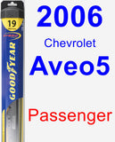 Passenger Wiper Blade for 2006 Chevrolet Aveo5 - Hybrid
