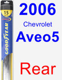 Rear Wiper Blade for 2006 Chevrolet Aveo5 - Hybrid