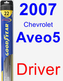 Driver Wiper Blade for 2007 Chevrolet Aveo5 - Hybrid