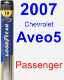 Passenger Wiper Blade for 2007 Chevrolet Aveo5 - Hybrid