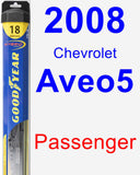 Passenger Wiper Blade for 2008 Chevrolet Aveo5 - Hybrid