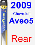 Rear Wiper Blade for 2009 Chevrolet Aveo5 - Hybrid