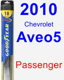 Passenger Wiper Blade for 2010 Chevrolet Aveo5 - Hybrid