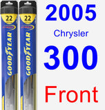 Front Wiper Blade Pack for 2005 Chrysler 300 - Hybrid