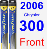 Front Wiper Blade Pack for 2006 Chrysler 300 - Hybrid