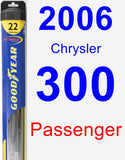 Passenger Wiper Blade for 2006 Chrysler 300 - Hybrid