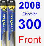 Front Wiper Blade Pack for 2008 Chrysler 300 - Hybrid