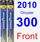 Front Wiper Blade Pack for 2010 Chrysler 300 - Hybrid