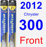 Front Wiper Blade Pack for 2012 Chrysler 300 - Hybrid