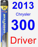 Driver Wiper Blade for 2013 Chrysler 300 - Hybrid