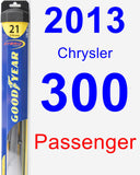 Passenger Wiper Blade for 2013 Chrysler 300 - Hybrid
