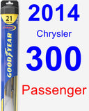 Passenger Wiper Blade for 2014 Chrysler 300 - Hybrid