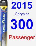 Passenger Wiper Blade for 2015 Chrysler 300 - Hybrid