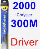 Driver Wiper Blade for 2000 Chrysler 300M - Hybrid
