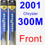 Front Wiper Blade Pack for 2001 Chrysler 300M - Hybrid