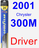 Driver Wiper Blade for 2001 Chrysler 300M - Hybrid