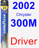 Driver Wiper Blade for 2002 Chrysler 300M - Hybrid
