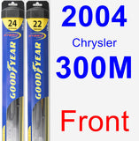 Front Wiper Blade Pack for 2004 Chrysler 300M - Hybrid