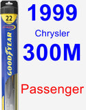 Passenger Wiper Blade for 1999 Chrysler 300M - Hybrid