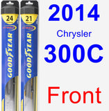 Front Wiper Blade Pack for 2014 Chrysler 300C - Hybrid