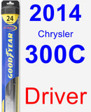 Driver Wiper Blade for 2014 Chrysler 300C - Hybrid