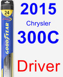 Driver Wiper Blade for 2015 Chrysler 300C - Hybrid
