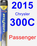 Passenger Wiper Blade for 2015 Chrysler 300C - Hybrid