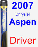 Driver Wiper Blade for 2007 Chrysler Aspen - Hybrid