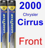 Front Wiper Blade Pack for 2000 Chrysler Cirrus - Hybrid