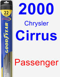 Passenger Wiper Blade for 2000 Chrysler Cirrus - Hybrid