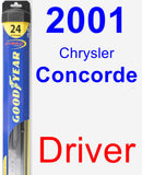 Driver Wiper Blade for 2001 Chrysler Concorde - Hybrid