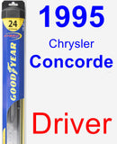 Driver Wiper Blade for 1995 Chrysler Concorde - Hybrid