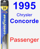 Passenger Wiper Blade for 1995 Chrysler Concorde - Hybrid
