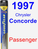 Passenger Wiper Blade for 1997 Chrysler Concorde - Hybrid