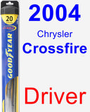 Driver Wiper Blade for 2004 Chrysler Crossfire - Hybrid