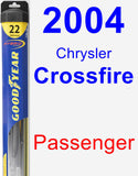 Passenger Wiper Blade for 2004 Chrysler Crossfire - Hybrid