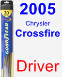 Driver Wiper Blade for 2005 Chrysler Crossfire - Hybrid