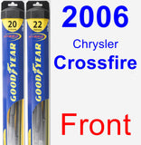 Front Wiper Blade Pack for 2006 Chrysler Crossfire - Hybrid