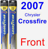 Front Wiper Blade Pack for 2007 Chrysler Crossfire - Hybrid