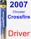 Driver Wiper Blade for 2007 Chrysler Crossfire - Hybrid