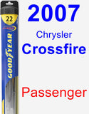 Passenger Wiper Blade for 2007 Chrysler Crossfire - Hybrid