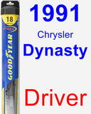 Driver Wiper Blade for 1991 Chrysler Dynasty - Hybrid